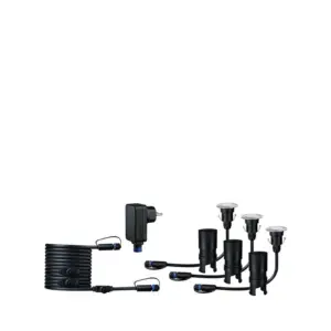 Paulmann - Plug & Shine 3 LED Nedgravningsspot Floor Mini IP67 Silver