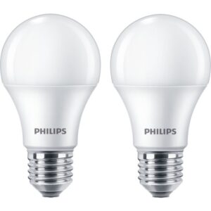 Philips CorePro E27 standardpære, 2700K, 13W, 2-pak