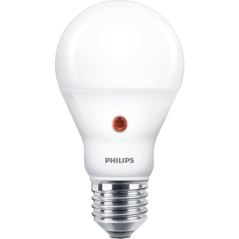 Philips E27 nat & dag standardpære, 4000K, 6,5W
