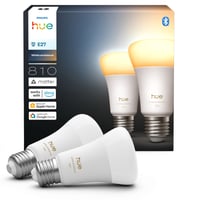 Philips Hue A60 LED-pre, E27, White ambiance, 810lm, Zigbee + Bluetooth - 2 pak (2025 NYHED)