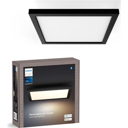 Philips Hue Aurelle LED panel, sort, 30x30 cm