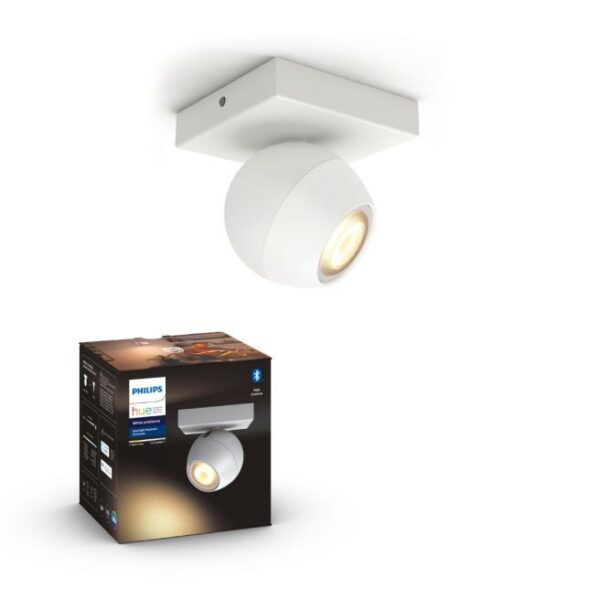 Philips Hue Buckram Hue ext. single spot Hvid 1x5W - 929003048401