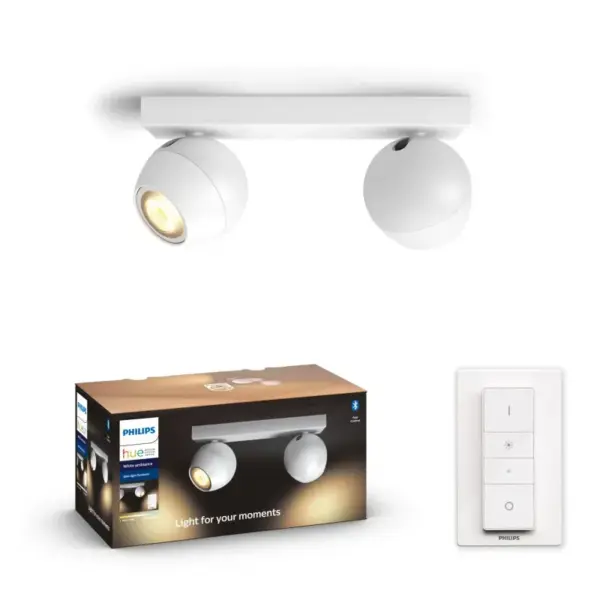 Philips Hue Buckram dobbelt spot - Bluetooth - 8718696175620