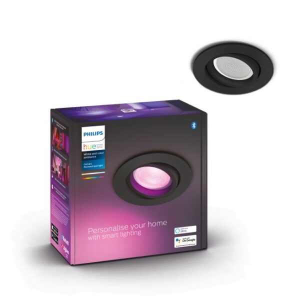 Philips Hue Centura Hue recessed R. Sort 1x5.7W - 929003045401