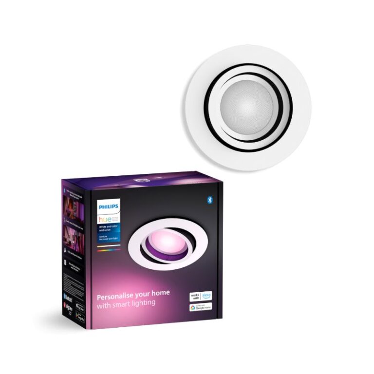 Philips Hue Centura Hue recessed R. hvid 1x4.2W - Spot - White Color Ambience