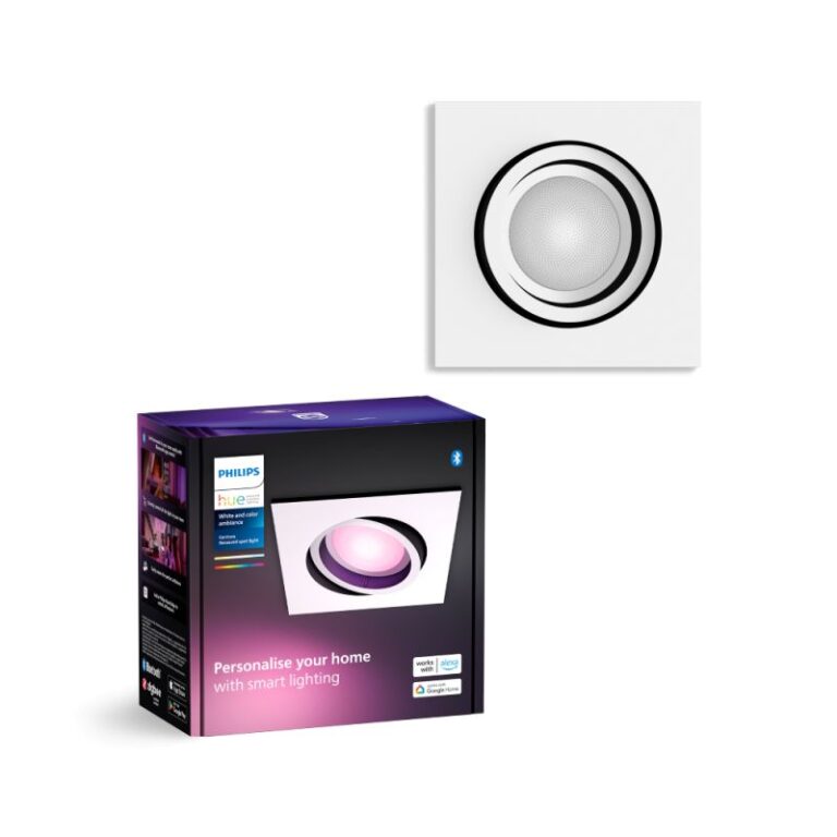 Philips Hue Centura Hue recessed S. hvid 1x4.2W - Spot - White Color Ambience