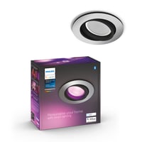 Philips Hue Centura indbygningsspot, Color & White Ambiance, 5,7W, 350lm, rund, aluminium, Zigbee + Bluetooth (1 stk)