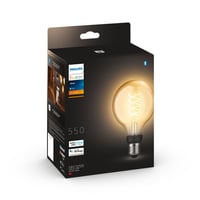 Philips Hue E27 LED-pre, Glde-filament, White, Zigbee + Bluetooth, 7W, 550lm