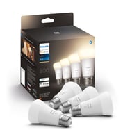 Philips Hue E27 LED-pre, White, 800lm, Zigbee + Bluetooth (4 pak)