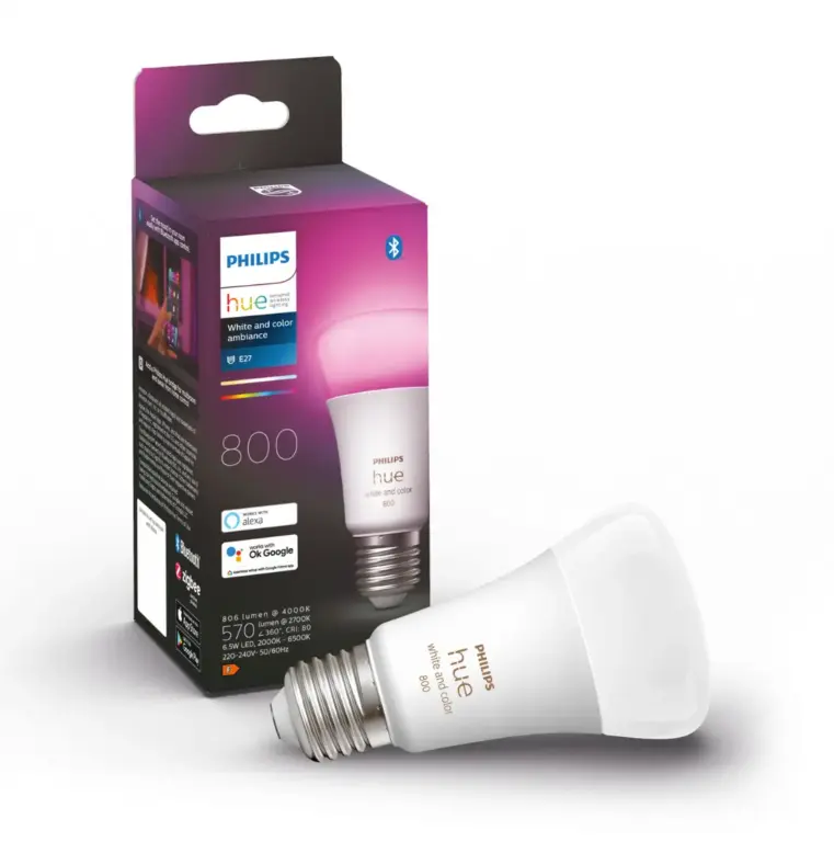 Philips Hue E27 - White & Color Ambiance - 1100lm - 9W