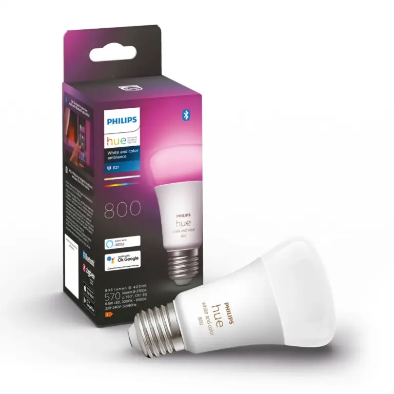 Philips Hue E27 - White & Color Ambiance - 1100lm - 9W
