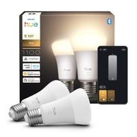 Philips Hue E27-pre, A60, White, 1100lm, Zigbee (2 pak) - 2025 NYHED