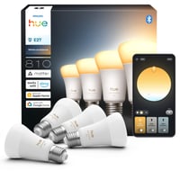 Philips Hue E27-pre, A60, White ambiance, 810lm, Zigbee (4 pak) - 2025 NYHED