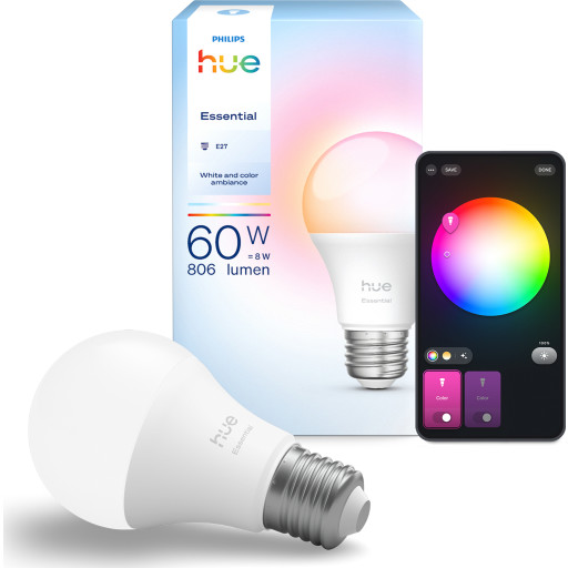 Philips Hue Essential White Color Ambiance E27 standardpære