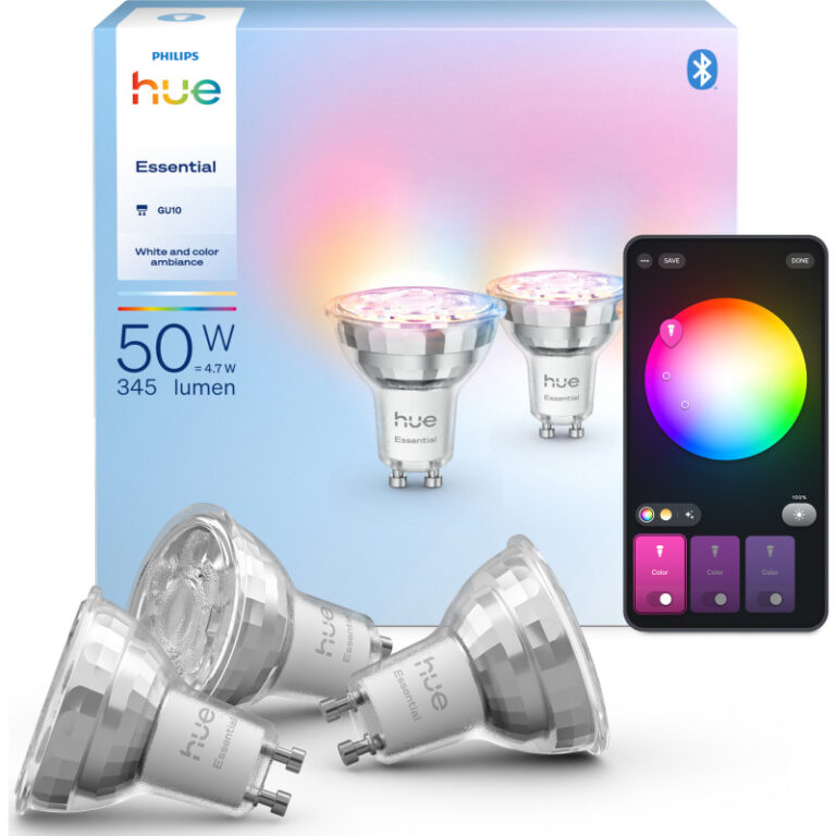 Philips Hue Essential White Color Ambiance GU10 spotpære 3-pak