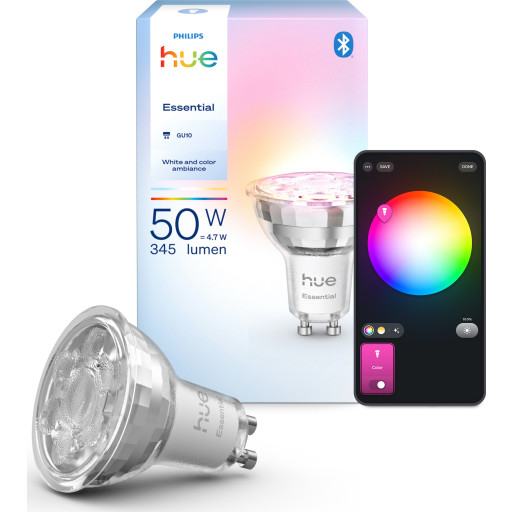 Philips Hue Essential White Color Ambiance GU10 spotpære