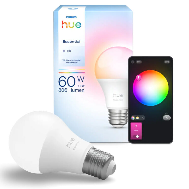 Philips Hue Essential White and Color Ambiance A60 LED Pære E27 806 lm 8W - 1-pak
