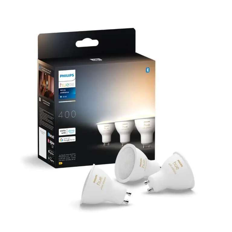 Philips Hue GU10 - 3-pak - White Ambiance - 400lm - 4,2W