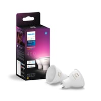 Philips Hue GU10 spots, Color & White Ambiance, 400lm, Zigbee + Bluetooth (2-pak)