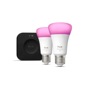 Philips Hue - LED-pære 2xE27 8,1W CCT RGB Bridge Pro