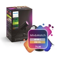 Philips Hue Lily udendrsspot, Color & White ambiance, LED, 600 lm, Zigbee + Bluetooth, antracit (1 stk)
