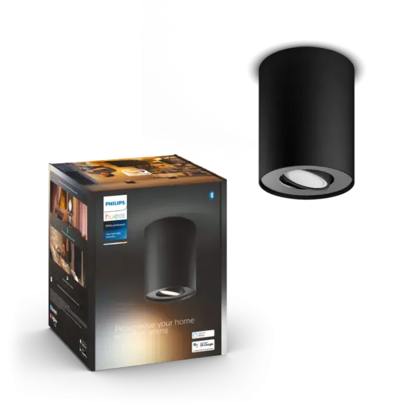 Philips Hue Pillar Hue ext. spot single spot Sort 1 - 929003046901