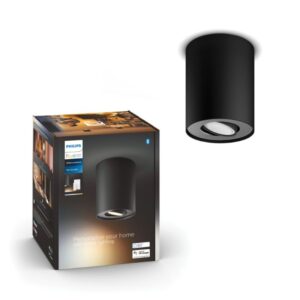 Philips Hue Pillar Hue single spot sort 1x4.2W - Spot - White ambiance