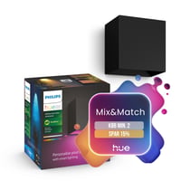 Philips Hue Resonate Down udendrs vglampe, Color & White ambiance, 590lm, Zigbee + Bluetooth, sort