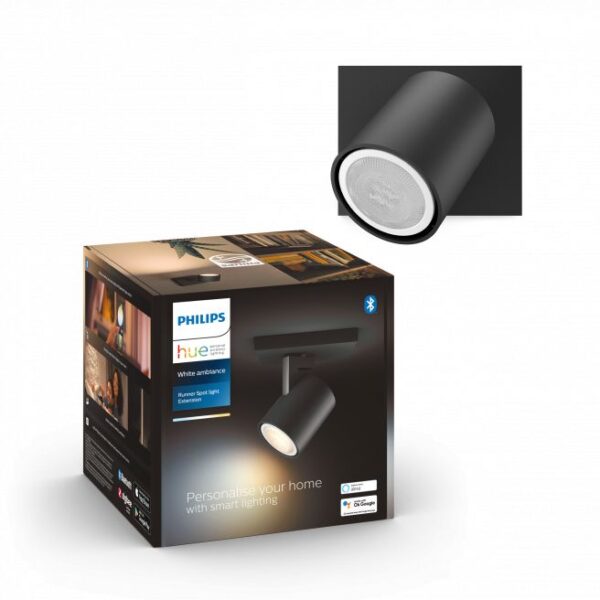 Philips Hue Runner Hue ext. spot single spot Sort 1 - 929003046101