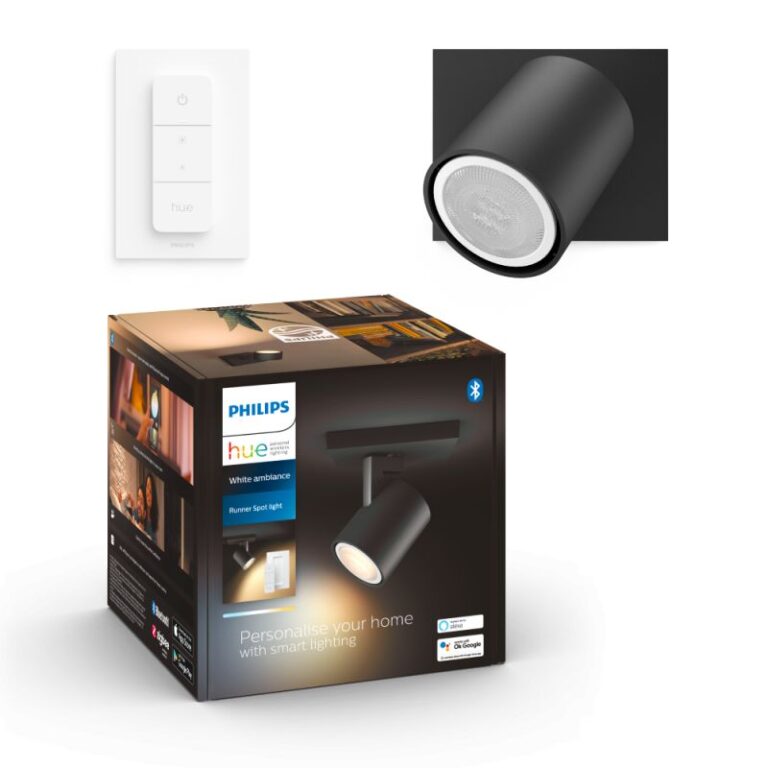 Philips Hue Runner Hue single spot sort 1x4.2W - Spot - White ambiance
