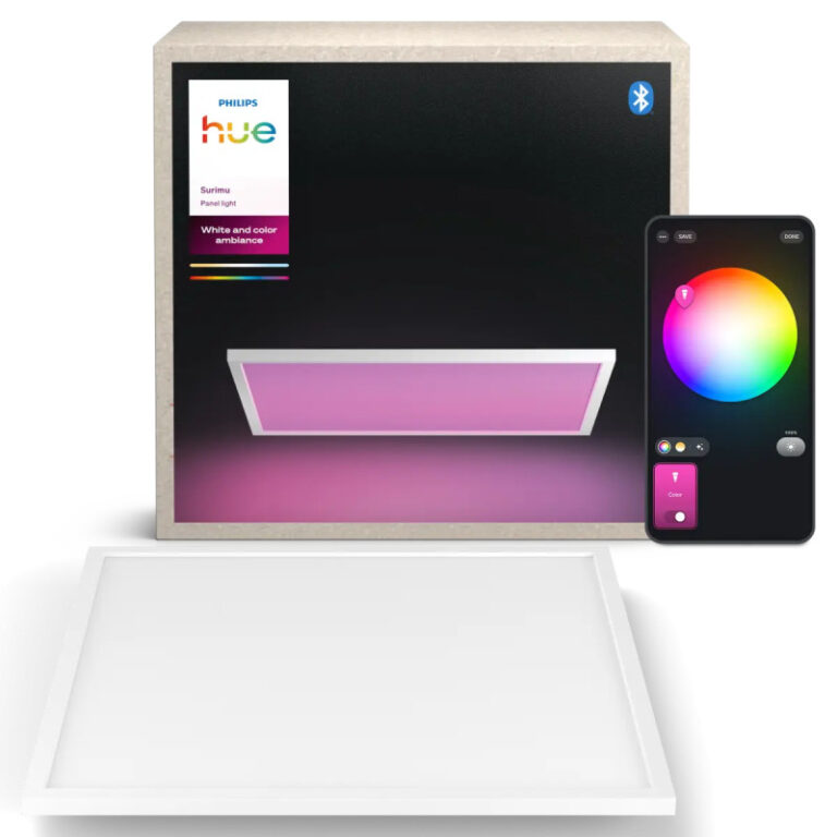 Philips Hue Surimu White and Color Ambiance Kvadratisk LED Panel Hvid 60x60 cm