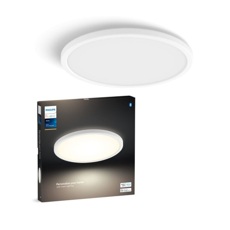Philips Hue Tento Hue W slim loftlampe RD S hvid Ø30 - Loftlampe - White