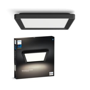 Philips Hue Tento Hue W slim loftlampe SQ S sort - Loftlampe - White