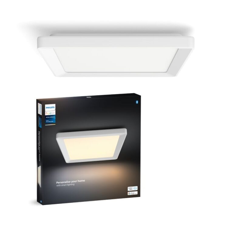 Philips Hue Tento Hue WA slim loftlampe SQ S hvid - Loftlampe - White ambiance