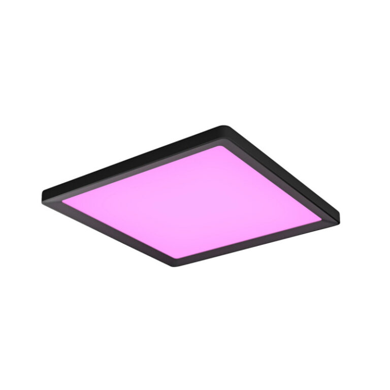 Philips Hue Tento White and Color Ambiance Firkantet LED Loftpanel Sort 39,5x39,5 cm