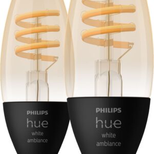 Philips Hue WA 4,6W Filament pære E14 (2-pak)