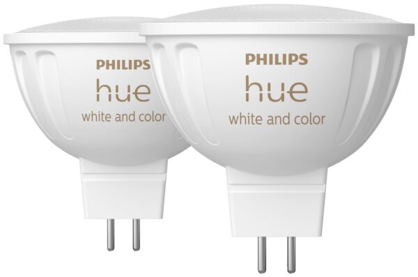 Philips Hue WCA MR16 LED-pære 6,3 W 2pk
