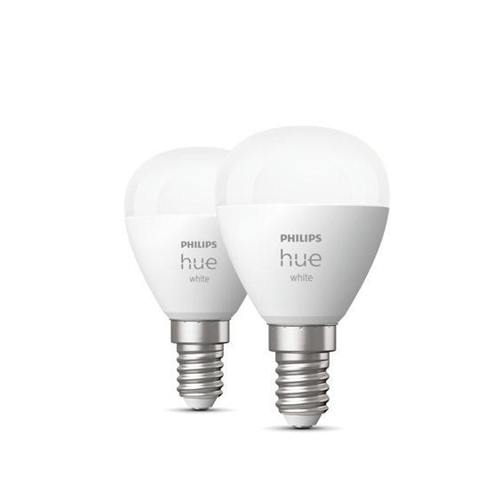 Philips Hue White 5,7W LED E14 Luster 470lm (2 stk.)