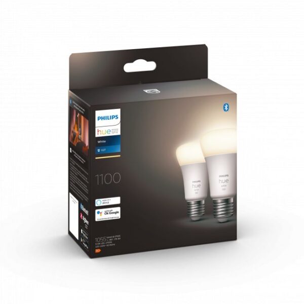 Philips Hue White 9.5W A60 E27 2P - 929002469205