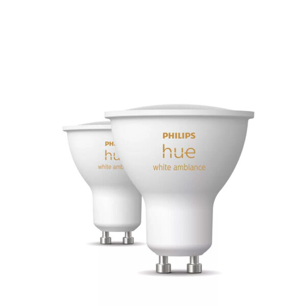 Philips Hue - White Amb. 4,2W Bluetooth GU10 Pære 2 pcs.