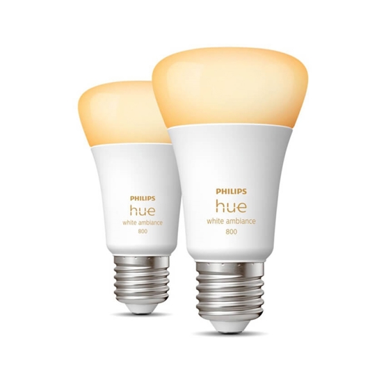 Philips Hue White Ambiance 6W LED E27 810lm 2 stk