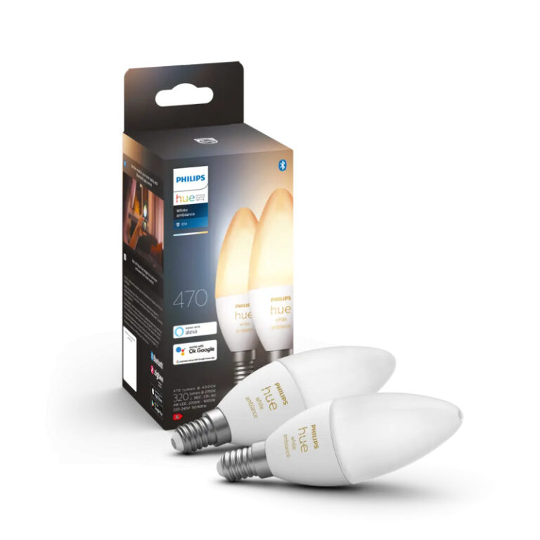 Philips Hue White Ambiance Kertepære E14 2-pak