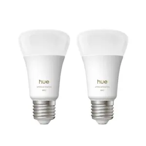 Philips Hue - White Ambiance Smart E27 LED 6 W 810 lm CCT 2 stk.