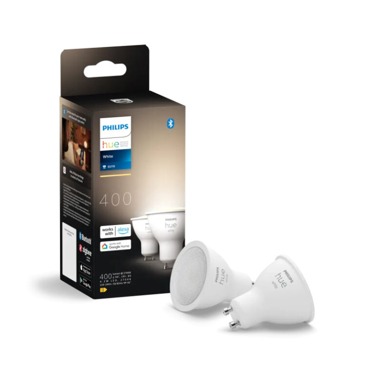 Philips Hue White GU10 Spotpære 4,2W Bluetooth 2-pak