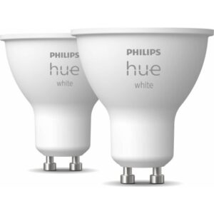 Philips Hue White GU10 spotpære, 2700K, 4,2W, 2-pak
