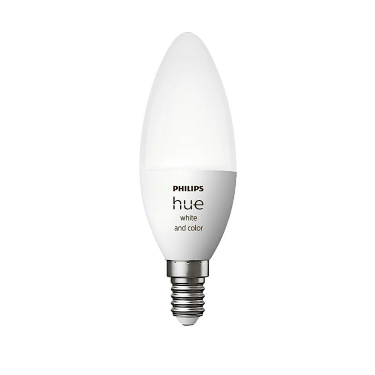 Philips Hue White and Color Ambiance B39 Kertepære E14 25W Bluetooth 1-pak