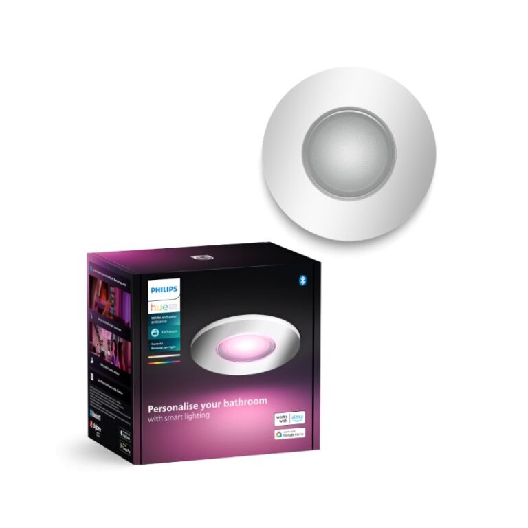 Philips Hue Xamento Hue recessed Krom 1x4.2W - Spot - White Color Ambience