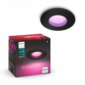 Philips Hue Xamento Hue recessed black 1x5.7W White color Ambience