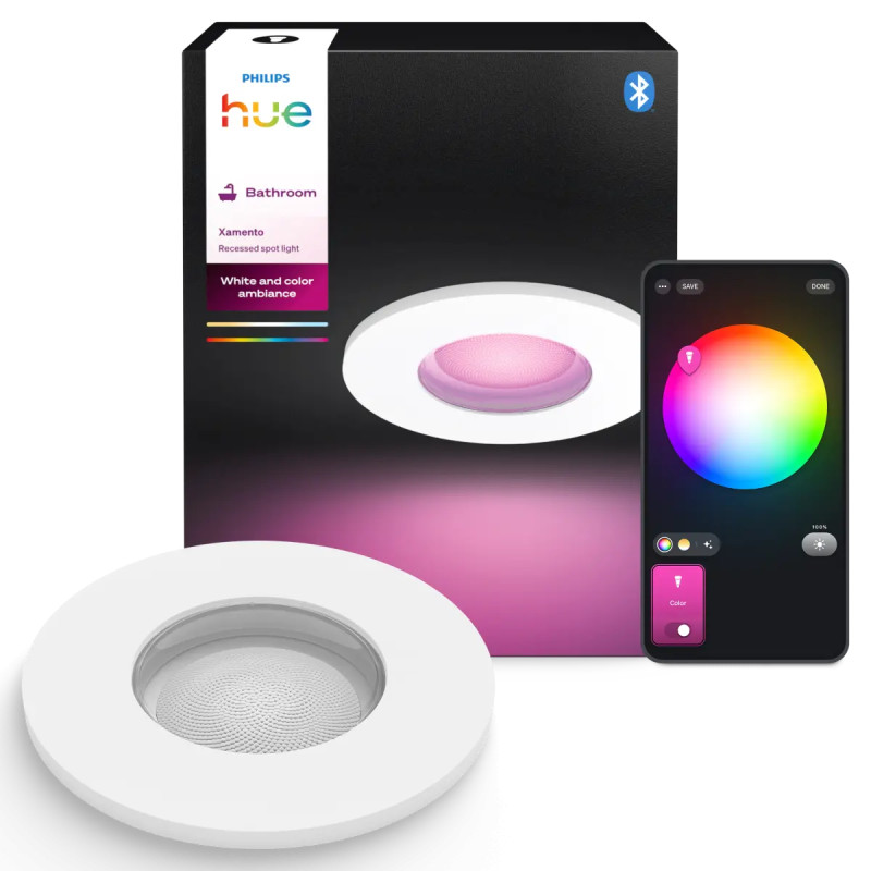 Philips Hue Xamento White and Color Ambiance Indbygningsspot Hvid 4,2W