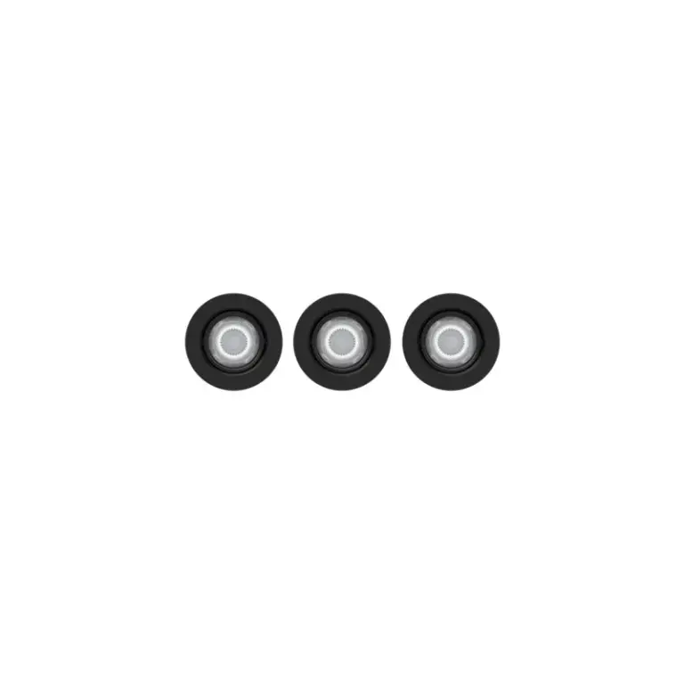 Philips IMPALA Funktionel Downlight LED Indbygningsspots i sort - WGDIM SL264 RD 068 6W 27K BL 3PK